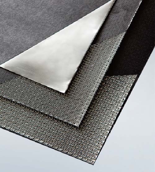 Graphite Sheet Reinforced with Tanged Metal